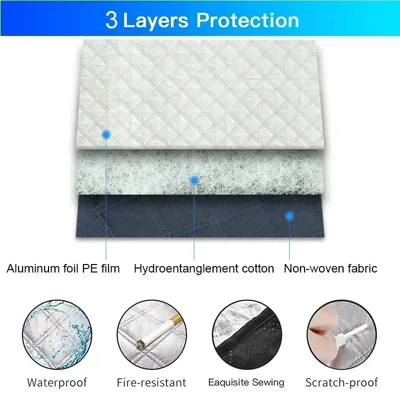 Magnetic Front Windshield Snow Shield and Frost Prevention Sunshade - Thickened Car Coat (1PC)