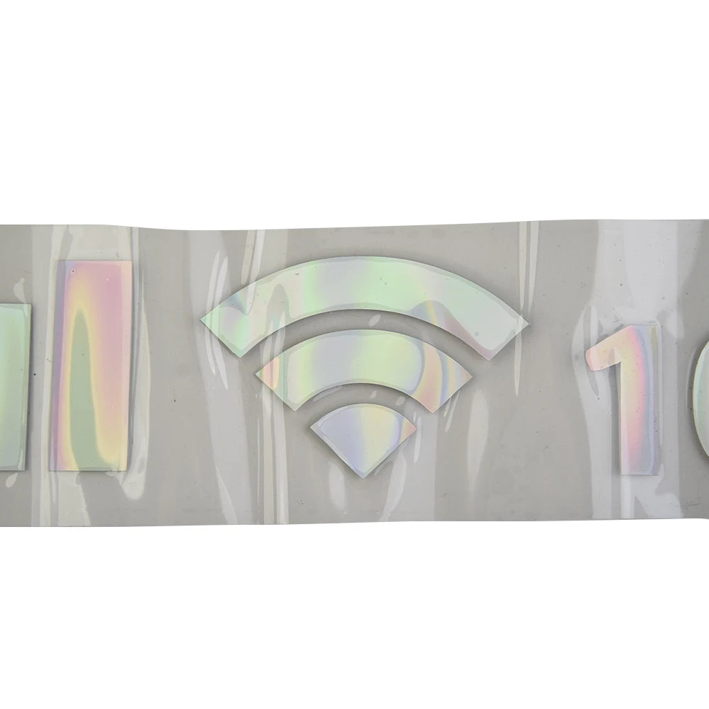 Reflective Car Vinyl Stickers - Wifi Battery Level Signal Decals for Automotive Decor