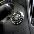 Car Interior Engine Start/Stop Button Panel Ring Cover Trim - Carbon Fiber Decal for Infiniti Q50/Q60 Auto Accessories