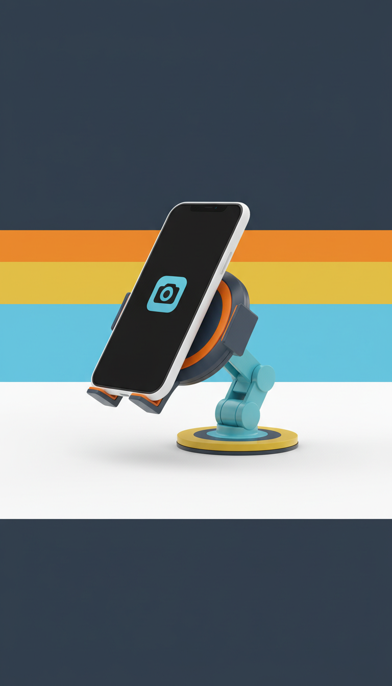 Magnetic Phone Holder with Swivel Mount