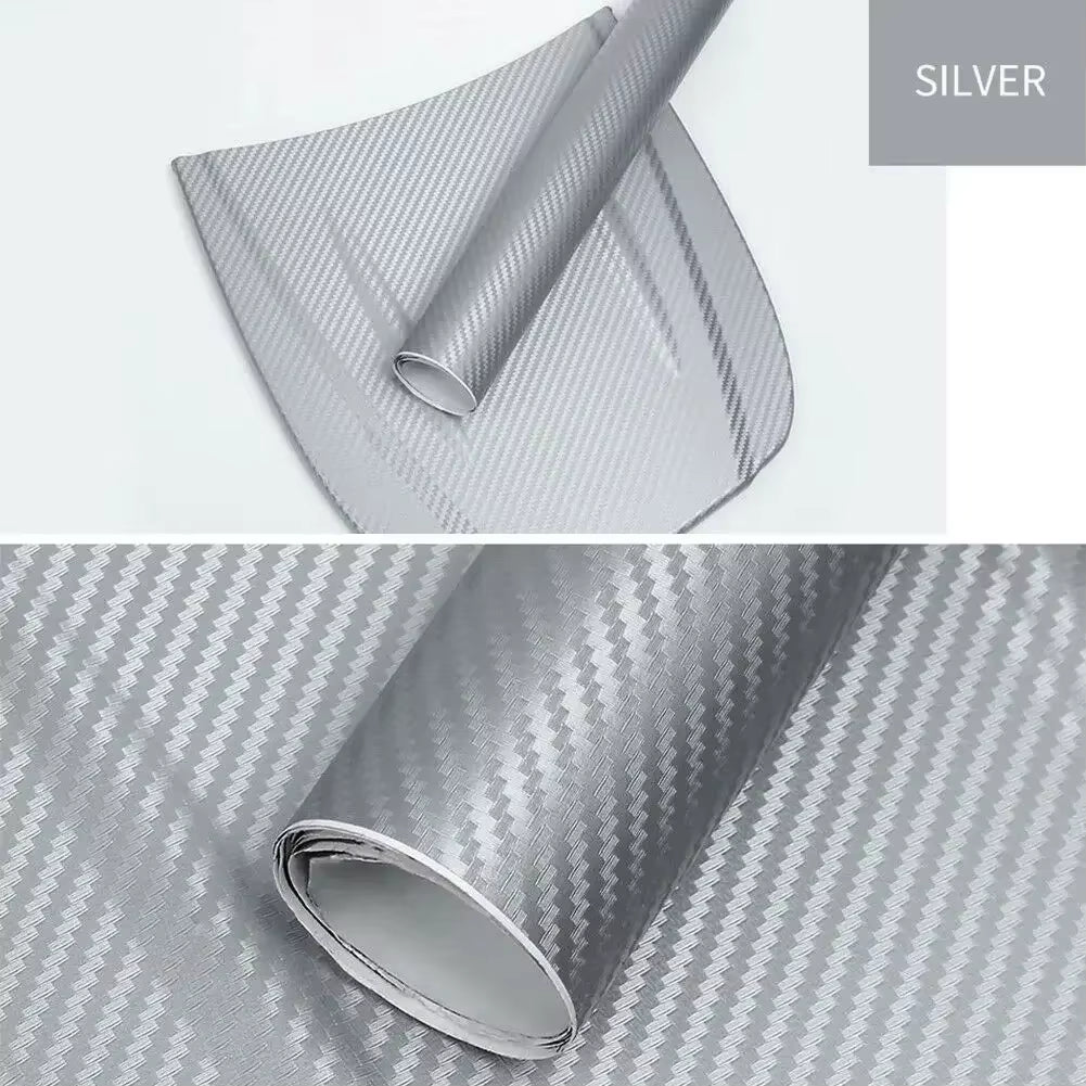 30x127cm 3D Carbon Fiber Vinyl Film Roll for Automotive Interior Styling and Decoration