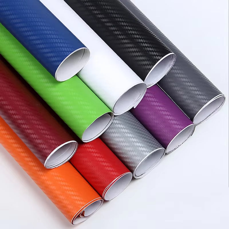 30x127cm 3D Carbon Fiber Vinyl Film Roll for Automotive Interior Styling and Decoration