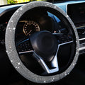 Elegant Rhinestone Steering Wheel Cover for Women – Sparkling Glitter Car Protection