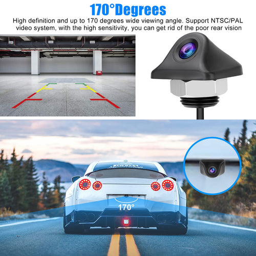 170° High-Definition Waterproof Car Rear View Backup Camera with Night Vision for Enhanced Reverse Parking Assistance