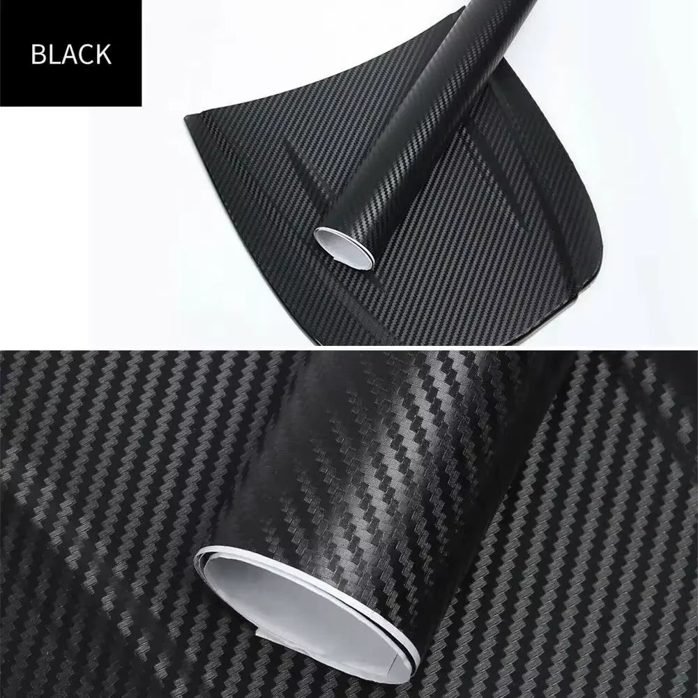 30x127cm 3D Carbon Fiber Vinyl Film Roll for Automotive Interior Styling and Decoration